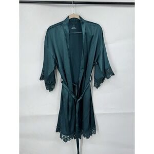 Sioro Satin Green Robe Women S Loungewear Whimsical Casual Feminine Elegant